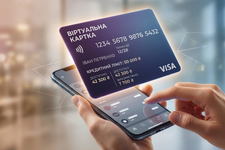 Віртуальна кредитна картка з лімітом